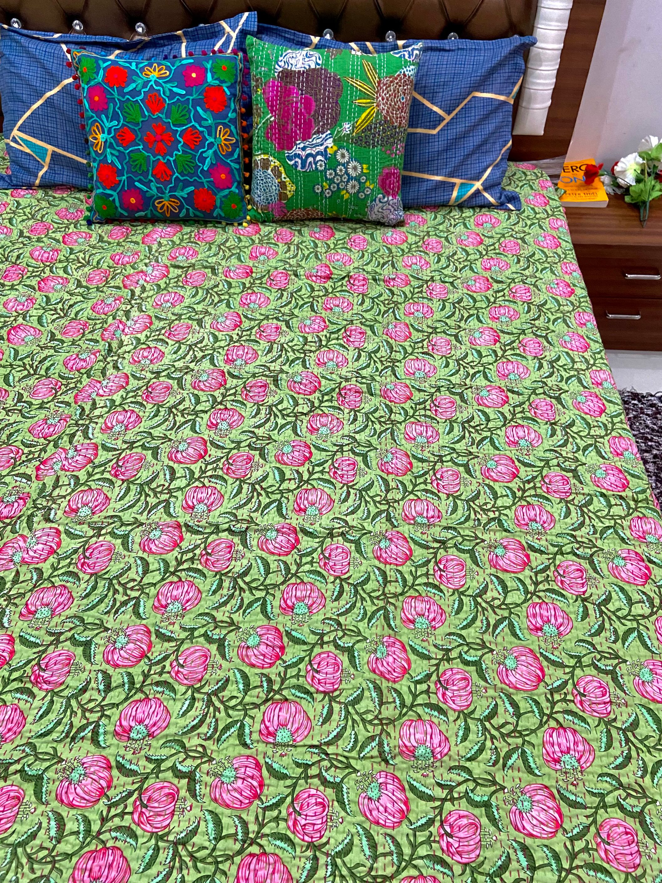 Kantha Bedding Bedspread
